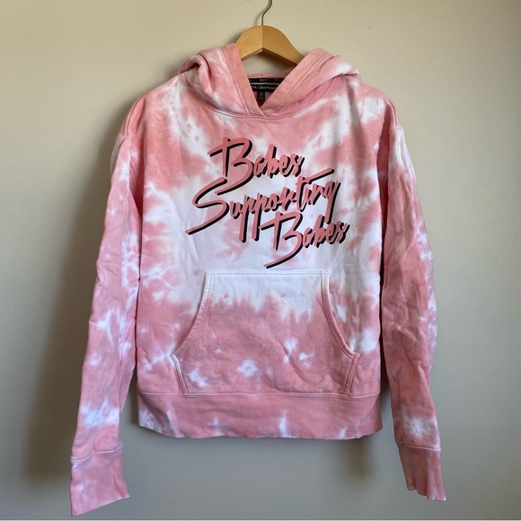 Brunette the Label x Juicy Couture. Step Sister Hoodie. Size S/M. Pink tie-dye. - Picture 1 of 6